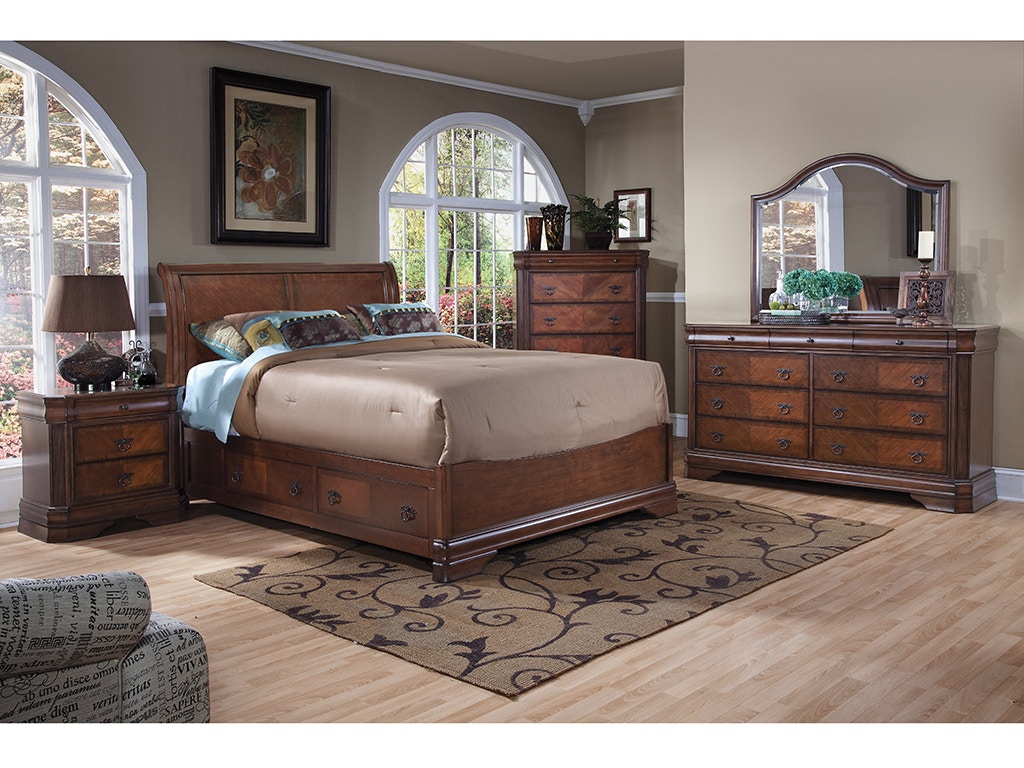 Sheridan Queen Bed with Storage Base